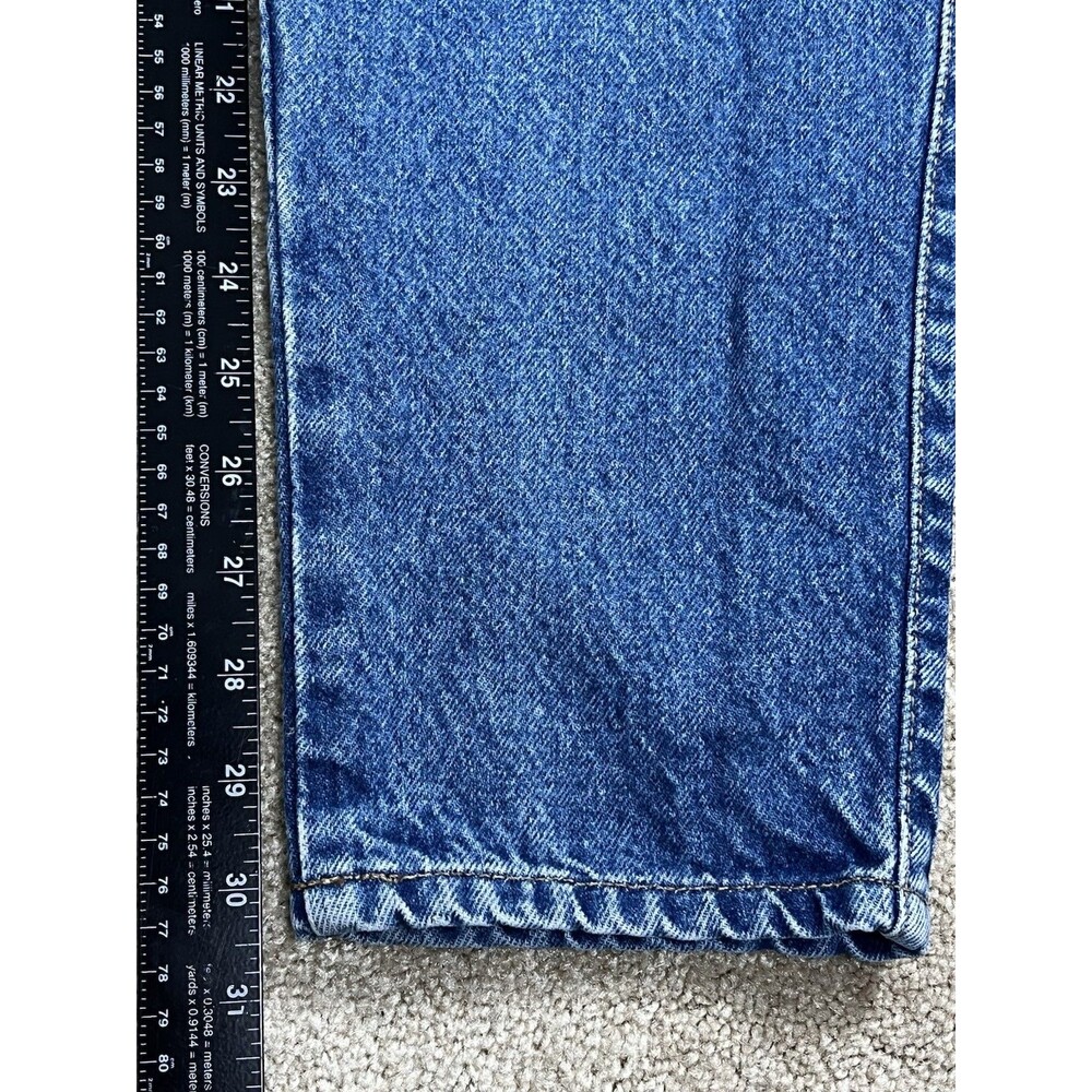 VTG 90s Levis 900 Blank Silver Tab Women 28x30 Tapered Mom Jeans US Fabric Rare - Picture 11 of 12